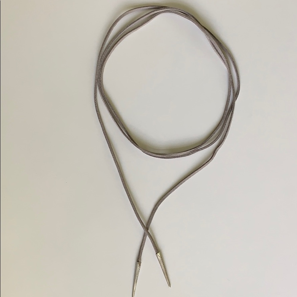 Kendra Scott Pierce Gray Choker Necklace In Silver